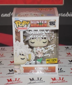 RYAN BARTLEY SIGNED/AUTOGRAPHED HUNTER X HUNTER KOMUGI 1092 FUNKO POP W/ BAS A - Picture 1 of 8