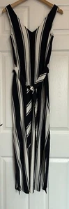 GANT Women’s Navy Blue + Cream Striped Jersey Maxi Dress Size XS (UK 8-10) VGC - Picture 1 of 12