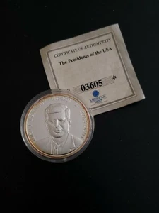 2008 American Mint The Presidents Of The USA JFK Silver Plated Proof - Picture 1 of 6