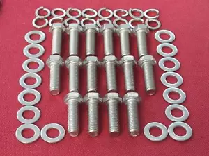 PERNOS COLECTORES DE ENTRADA CABEZAL HEXAGONAL DE ACERO INOXIDABLE CHEVCHEVROLET V8 BB 402 427 454 - Imagen 1 de 2