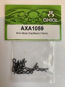 Axial Body Clip 6mm Black (10) - AXA1059 - Picture 1 of 2