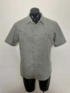 Kathmandu Regular Fit Short Sleeve Shirt Lightweight Green Check Casual Size M - Picture 1 of 11