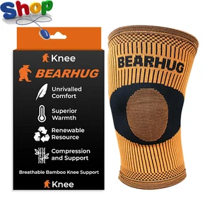 Quality Bamboo Knee Support for Women and Men - Compression Sleeve Knee Brace fo - Picture 1 of 12
