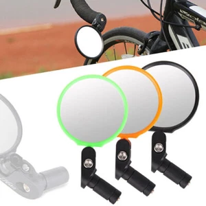 360° Adjustable Bar End Bike Mirror Safe Rearview Mirror w/ Stainless Steel Lens - Picture 1 of 15