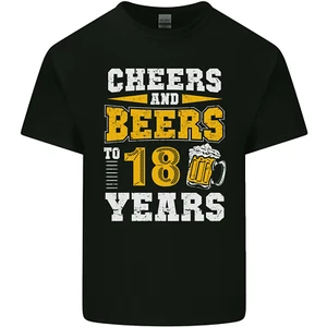18th Birthday 18 Year Old Funny Alcohol Mens Cotton T-Shirt Tee Top - Picture 1 of 107