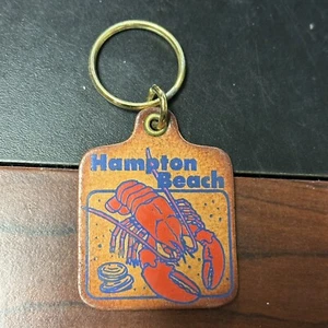 Hampton Beach NH Lobster Keychain looks like Faux Leather - Picture 1 of 3