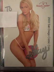 Bench Warmer 2003 Comic Con Kacey Bytheway Signed Promo Trading Card - Picture 1 of 2