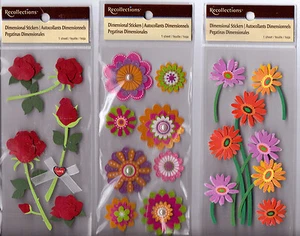 Pegatinas de FLORES de recuerdos ~ Varias variedades ~ ¡Preciosas! ¡Envío rápido! - Imagen 1 de 5