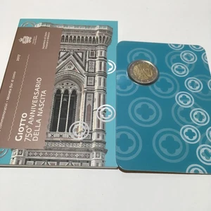 2 Euro San Marino 2017 Giotto  Gedenkmünze stgl im OVP Folder neuwertig - Bild 1 von 4