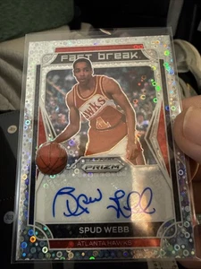 Spud Webb 2021-22 Panini Prizm Fast Break Auto #FB-SWB Atlanta Hawks NM-MT 301 - Bild 1 von 2