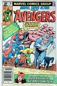 Avengers #36 Quicksilver e la strega scarlatta Marvel 1981 - Foto 1 di 3