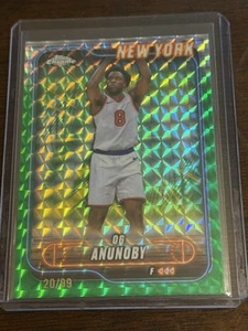 2024-25 Topps Chrome Basketball Green Geometric OG Anunoby # 20/99 - Bild 1 von 6