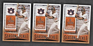 2015 Panini Contenders #16 - Bo Jackson - Auburn Tigers - (3) CARD LOT - Picture 1 of 1
