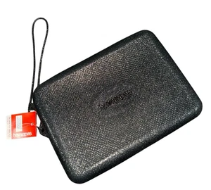 Havaianas Beach Necessaire NUOVO CON ETICHETTE TUTTO NERO TESTURIZZATO IMPERMEABILE CERNIERA SILICONE - Foto 1 di 10