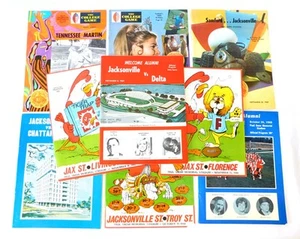 Lot of (9) Diff 1968 and 1969 Jacksonville State College Football Programs - Picture 1 of 5