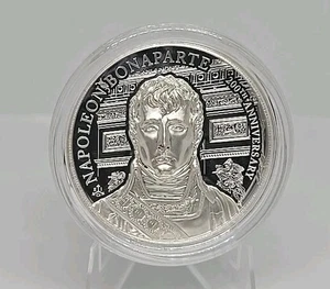 2021 Great Britain St.Helena Napoleon 200th Anniv. 2oz 2 Pound Silver Coin - Picture 1 of 5