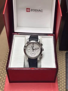Zodiac ZO2005 Automatic Chronograph Watch with Leather Strap - Picture 1 of 3