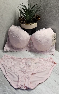 Ensemble soutien gorge Rose pâle en 95C neuf - Photo 1/2