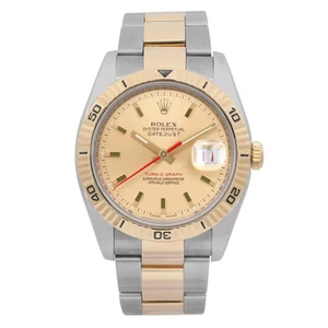Rolex Datejust Turnograph 36mm Steel 18K Yellow Gold Champagne Dial 116263 - Picture 1 of 6