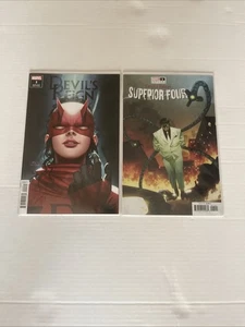 Cubierta variante Devil's Reign #2 Inhyuk Lee y Devil’s Reign: Superior 4 #1. - Imagen 1 de 11