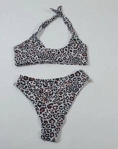 Shein Damen Bikini Oberteil und Unterteil Leopardenmuster Größe S - Bild 1 von 4
