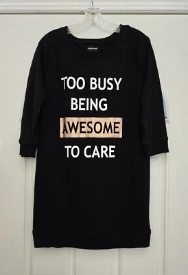 Sudadera Joe Boxer Salón/Pijama Mujer L Negra 3/4 Slv Demasiado Ocupada Ser Impresionante Foto 1 de 4