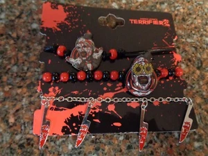 Terrifier 2 Art der Clown Beste Freundin Bestie Armband Set 3 Anhänger Charm Neu - Bild 1 von 6