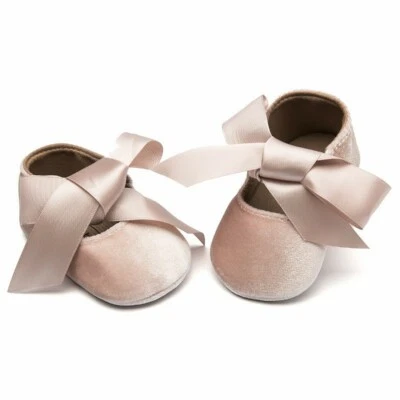 Baby Shoes Girl Mary Jane Bowknot Ballet Toddler Newborn Infant Shower Gift - Image 1 of 4
