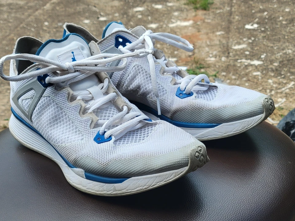 Nike Hombres Air Jordan 89 Racer AQ3747-104 Blanco Zapato para Correr Tenis Talla 11.5 Foto 1 de 4