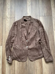 brunello cucinelli women jacket size 46 linen made in Italy - Picture 1 of 11