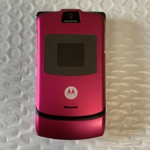 Unlocked Motorola RAZR V3 Unlocked Flip GSM Bluetooth MP4 video Mobile Phone - Picture 1 of 26