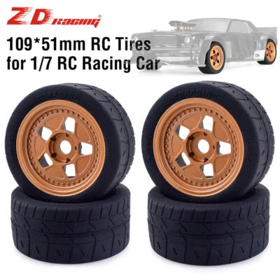 ZD Racing EX07 1/7 RC Car 109mm Tires Wheel 17mm Hex for ARRMA Felony 6S BLX - Image 1 of 4
