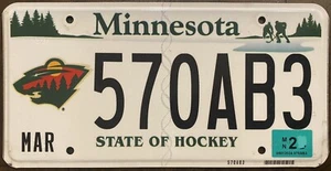 2020 MINNESOTA State of Hockey Ice Hockey License plate EXPIRED - Picture 1 of 1