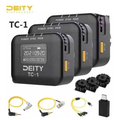 Kit DEITY TC-1 Caja de Código de Tiempo Inalámbrico Generador Micrófono Codificador Grabación Foto 1 de 4