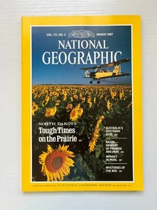 National Geographic Magazine March 1987 North Dakota Tough Times On The Prairie - Picture 1 of 3