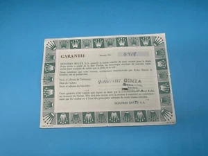 Rolex Certificado Garantía Garantía Pluma Escrita - Imagen 1 de 4