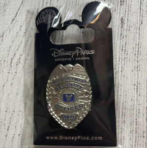 Rare Walt Disney World 1971 Security Police Badge Collectable Trading 1.5" Pin