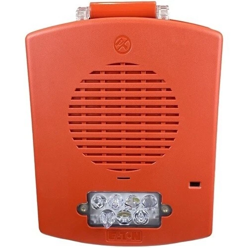 WHEELOCK Eaton EL4XHS-FR Horn Strobe with 4x Surface Box, Red