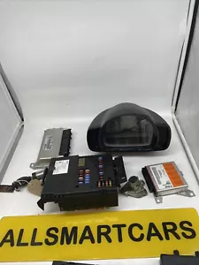 SMART CAR 451 FORTWO COUPE 2009-12 MHD 1.0 PETROL ECU KIT & SAM UNIT & LOCKS 72k - Picture 1 of 6