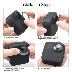 For GoPro Max Tempered Glass Lens Protector Pristine Condition Easy to Secure - Picture 1 of 6