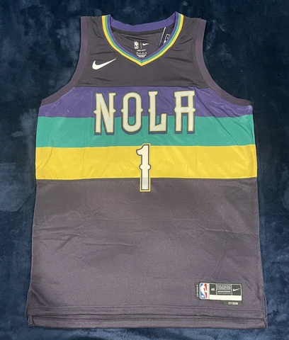 Zion Williamson New Orleans Pelicans NOLA Swingman Jersey Men’s Large 48 Cover