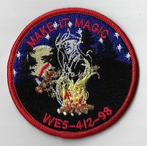 WE5-412-98 Make it Magic Wood Badge RED Bdr. [ND-1437] - Picture 1 of 1