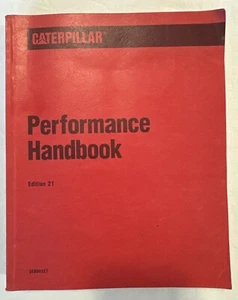 CAT CATERPILLAR PERFORMANCE HANDBOOK 21 21ST EDITION 1991 PRINT MANUAL BOOK . - Picture 1 of 9