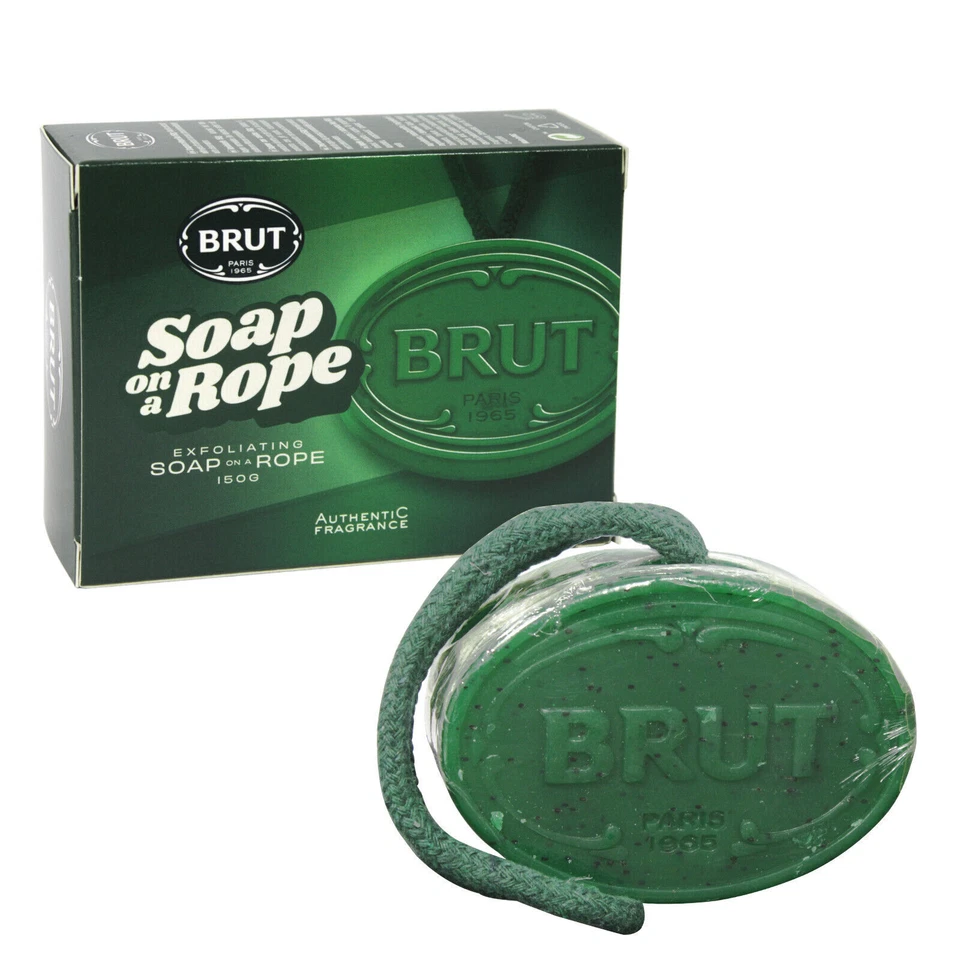 BRUT Original Soap On A Rope Men's Exfoliating Body Soap - 150g