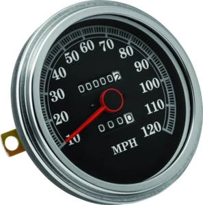 Bikers Choice 91-95 Softail Black Face Speedo With Dome Lens 2240:60 Front Drive - Picture 1 of 1