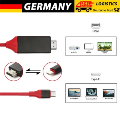 MHL USB Typ C zu HDMI HDTV TV Kabel Adapter Konverter für Macbook Android Phone - Bild 1 von 4