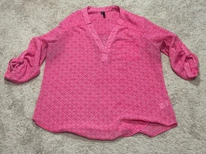 Maurices Damen Shirt Größe Large Mehrfarbig Druck Fließend Klassisch Komfort - Bild 1 von 11