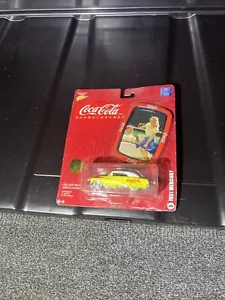 COCA-COLA TIN SERIES YELLOW 1951 Mercury JOHNNY WHITE LIGHTNING CHASE CAR - Picture 1 of 3