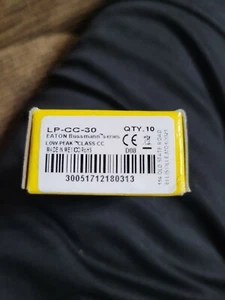 10 Sicherungen - EATON Bussmann Low Peak LP-CC-30 AMP Zeitverzögerungssicherung 600 VAC - Bild 1 von 2