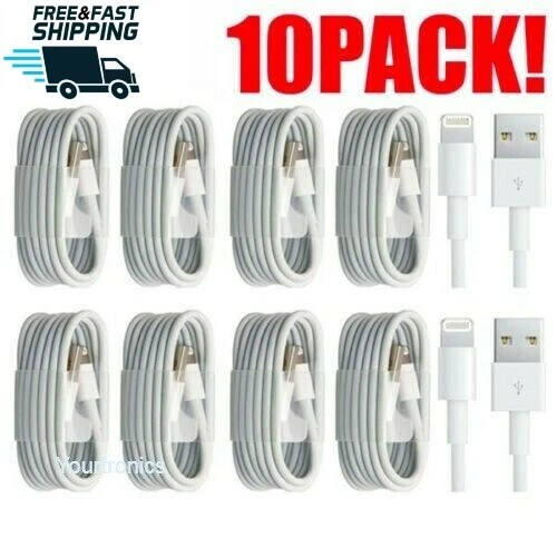 10 Pack Fast Charging Cable Quick Charger Charge Power Sync Cord Bulk Wholesale - Image 1 of 1